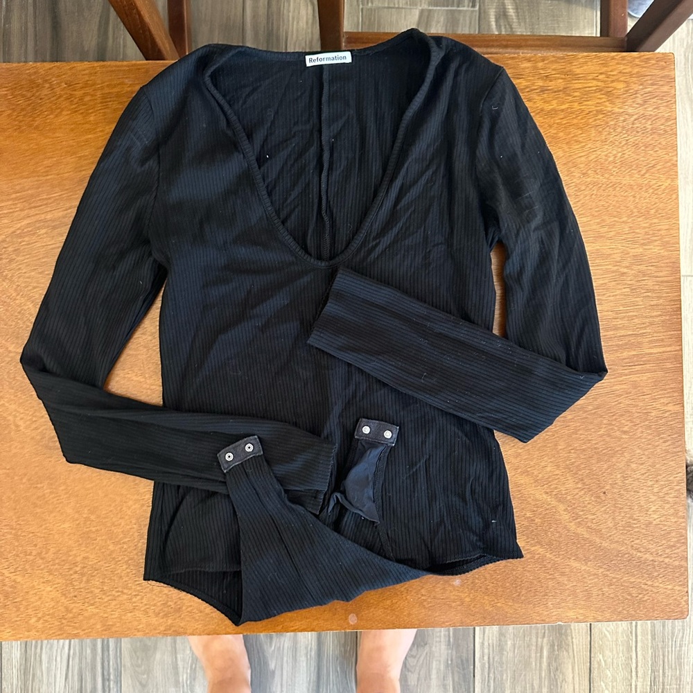 Reformation long sleeve bodysuit, size L